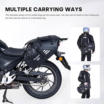WILD HEART オートバイ サイドバッグ 36L (18L*2) Amazon | WILD HEART オートバイ サドルバッグ 防水 36L (18L*2